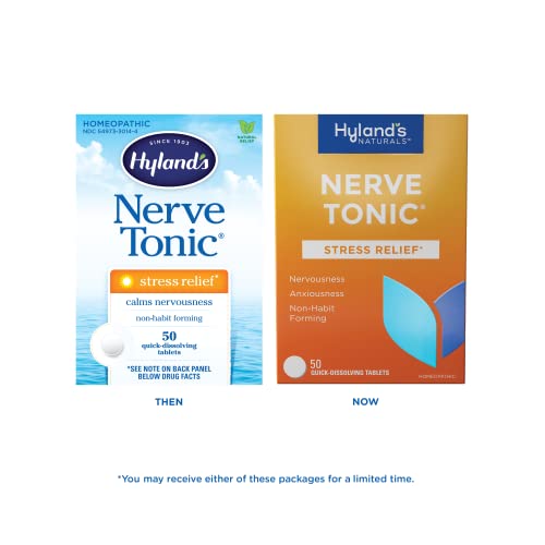 Hyland's Naturals Nerve Tonic Stress Relief Tablets, Natural Relief of Restlessness, Nervousness Hyland'sBuy Supplements Australia
