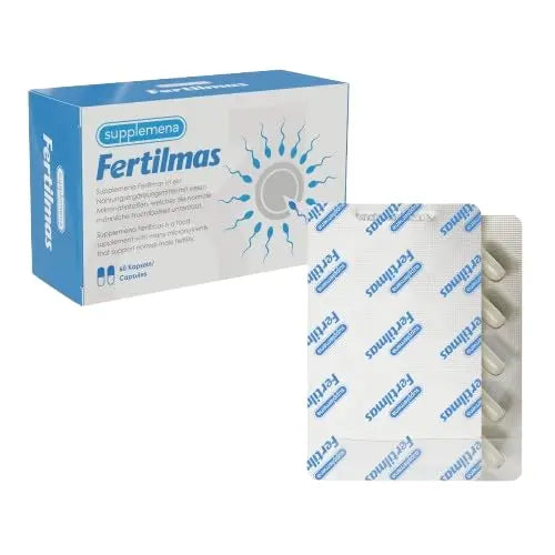 Fertilmas Natural Fertility Support for Men | L-Carnitine, Zinc, Vitamin D3, and Folic Acid | Couples TTC Supplement for Reproductive Health | SupplemenaBuy Supplements Australia