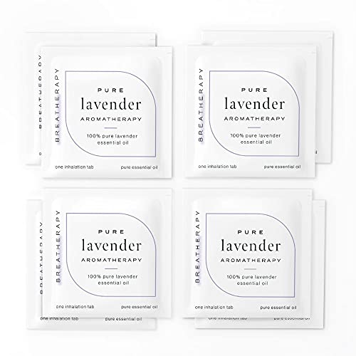 Breatherapy Pure Essential Oil Aromatherapy Inhalation Tabs, 8-Pack (Lavender) BreatherapyBuy Supplements Australia
