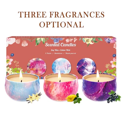 Scented Candles Gift Set, 3 Pack Soy Candles Gift Set Candles for Home Scented, Gifts for Women Men WeimingteBuy Supplements Australia