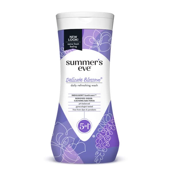 Summer's Eve Delicate Blossom Daily Refreshing Feminine Wash, Removes Odor, pH balanced, 15 fl oz Summer's EveBuy Supplements Australia