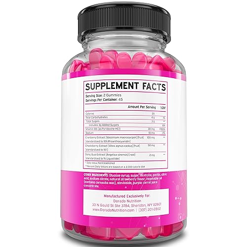 Hormonal Balance For Women & PMS Relief Gummies (90 Gummies) - Support Cramps DORADO NUTRITIONBuy Supplements Australia