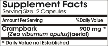 PureControl Supplements Crampbark Cramp Bark 900mg // 90 Capsules // Pure PureControl SupplementsBuy Supplements Australia