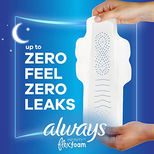 Always Infinity Feminine Pads For Women, Size 4 Overnight Absorbency, Multipack, With Flexfoam AlwaysBuy Supplements Australia