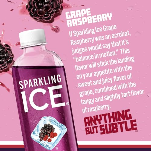 Sparkling Ice, Grape Raspberry Sparkling Water, Zero Sugar Flavored Water, with Vitamins Sparkling ICEBuy Supplements Australia