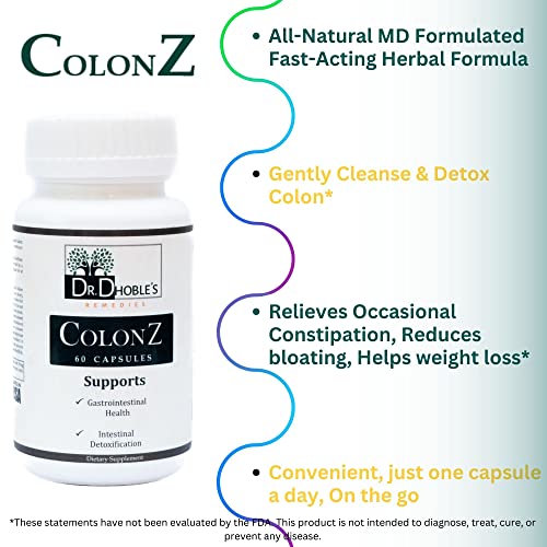 Dr. Dhoble’s Remedies ColonZ Colon Cleanser & Detox – Helps Occasional Constipation DR. DHOBLE’S REMEDIESBuy Supplements Australia