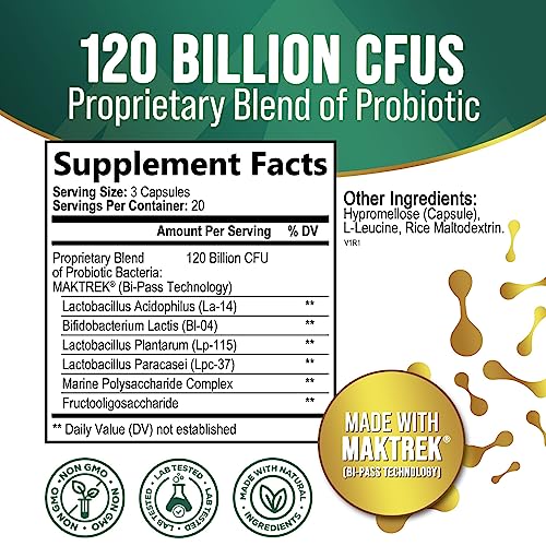Nature's Peak Probiotics for Digestive Health - 120 Billion CFU with Diverse Strains Nature's PeakBuy Supplements Australia