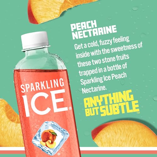 Sparkling Ice, Peach Nectarine Sparkling Water, Zero Sugar Flavored Water, with Vitamins Sparkling ICEBuy Supplements Australia