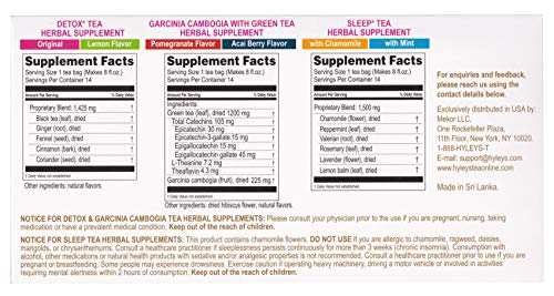 Hyleys Detox Tea 14 Days Kit - 42 Tea Bags - Herbal Supplement - Mother's Mother's Day HYLEYSBuy Supplements Australia