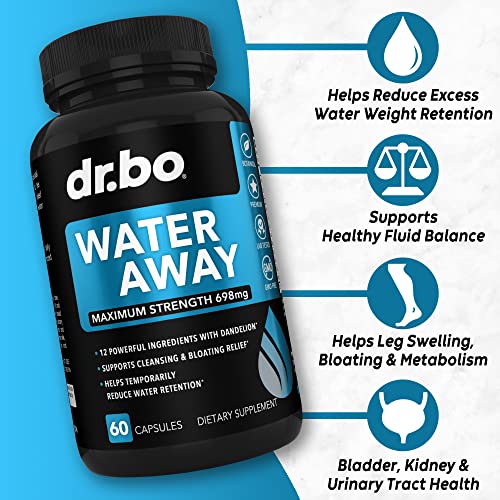 Water Pills Diuretics for Water Retention - Natural Water Away Pills Herbal Diuretic Supplements DR. BOBuy Supplements Australia