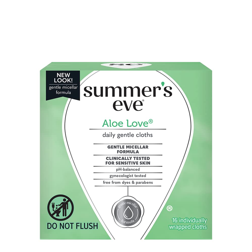 Summers Eve Cleansing Cloths 16 Count Aloe Love (6 Pack) Summer's EveBuy Supplements Australia