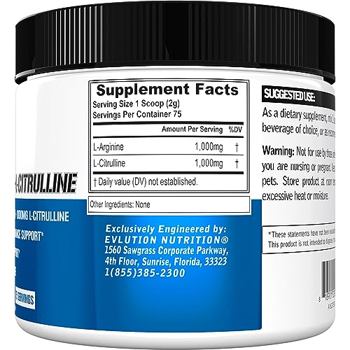 Evlution Nutrition L-Arginine + L-Citrulline - Endurance + Workout Performance EvlutionBuy Supplements Australia
