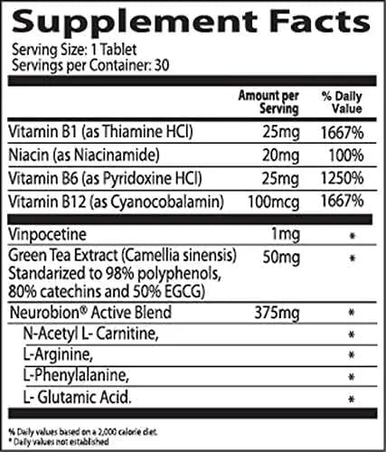 Neurobion Active 30 Tablets Multivitamin L-Glutamic Acid Dietary Supplements, 1 Count (Pack of 1) NeurobionBuy Supplements Australia