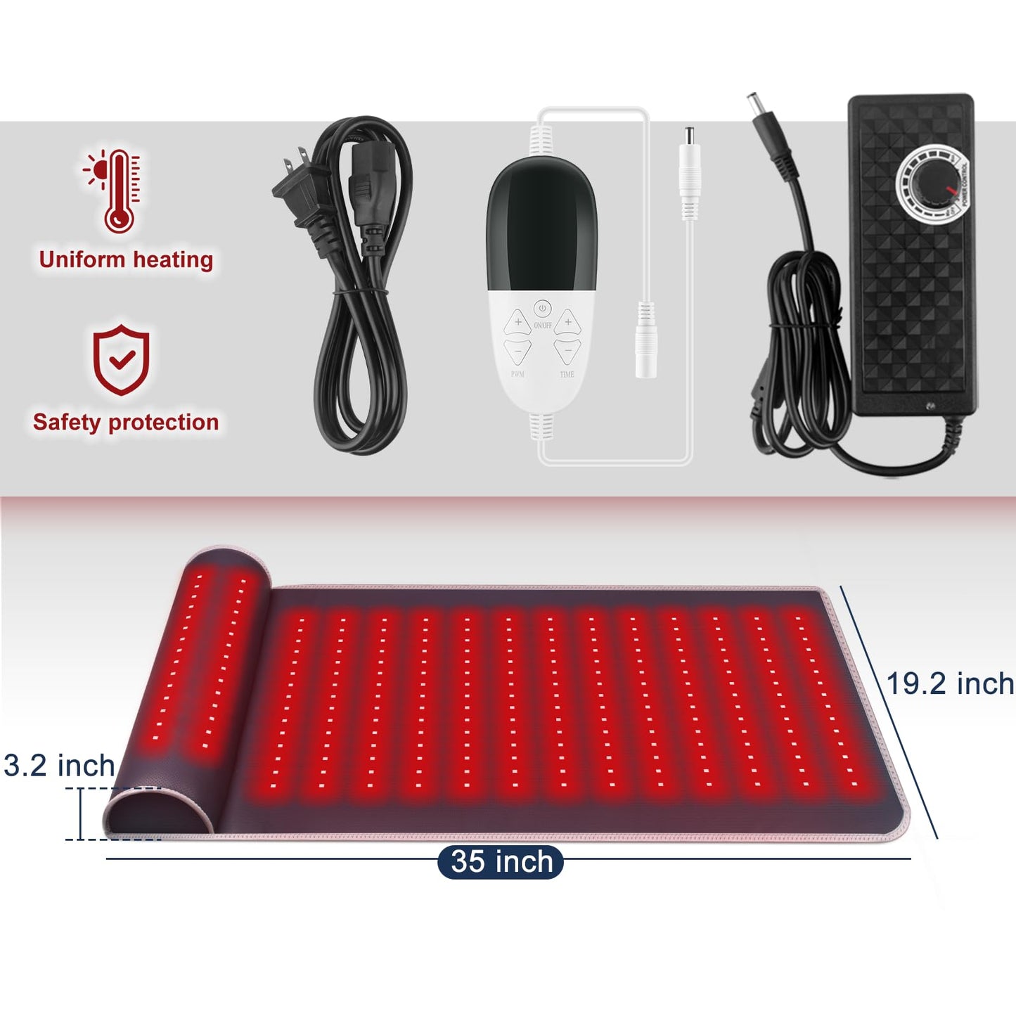 Rutollmit Red Light Therapy Mat - Experience Relaxation with 225 LEDs, 660nm Red Light RutollmitBuy Supplements Australia