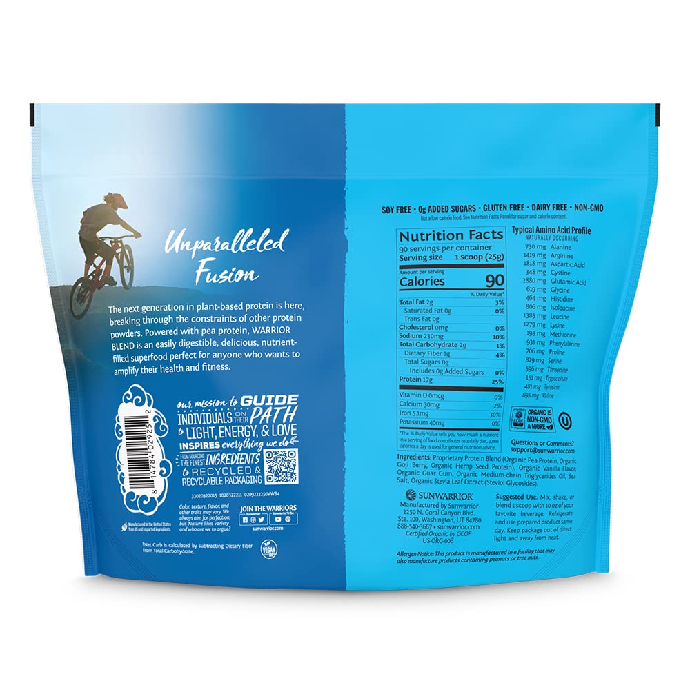 Sunwarrior Vegan Organic Protein Powder Plant-Based | BCAA Amino Acids Hemp Seed SunwarriorBuy Supplements Australia