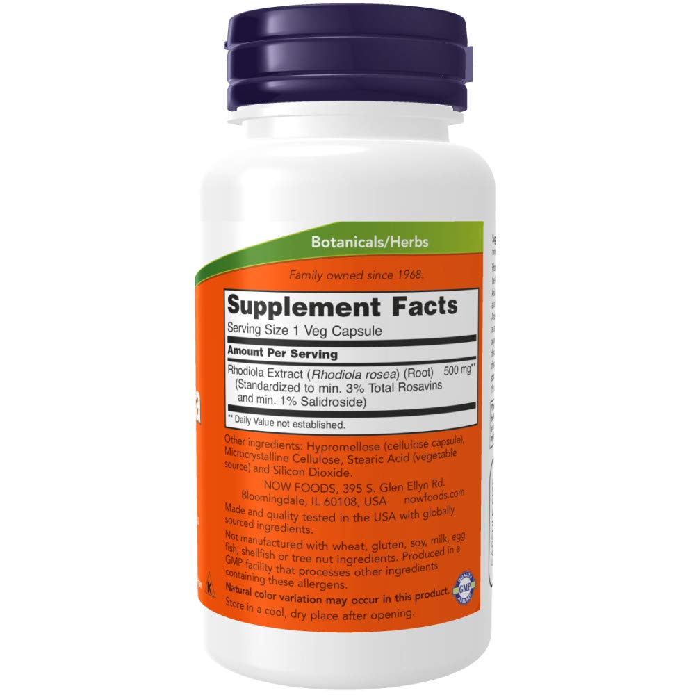 NOW Supplements, Rhodiola 500 mg, Helps Body Adapt to Stress of Daily Life*, Adaptogenic NOWBuy Supplements Australia