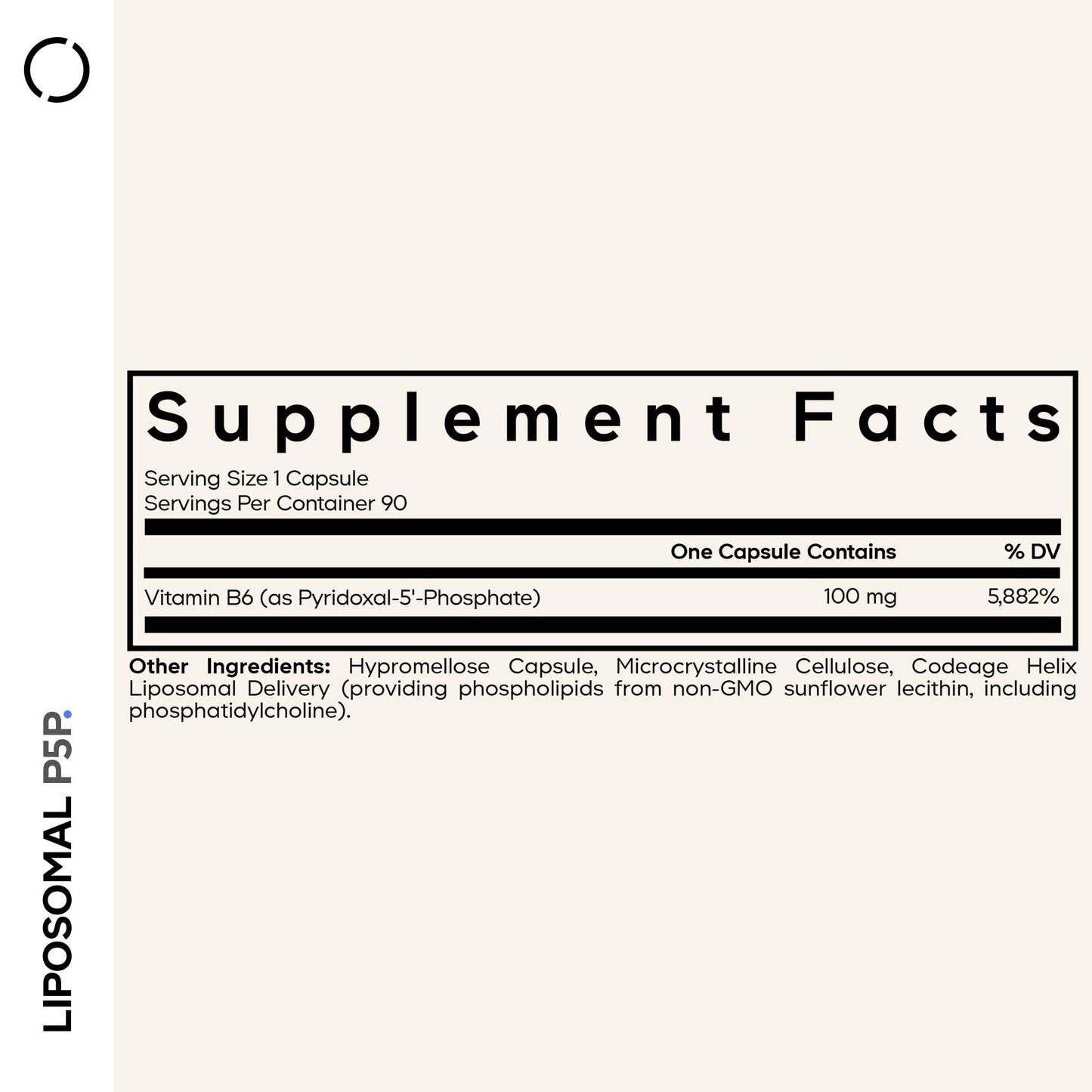 Codeage Liposomal P5P Supplement – Vitamin B6 as Pyridoxal-5'– Phosphate – Liposomal Delivery – Active B6 Form – 3-Month Supply – 1 Capsule Daily – Non-GMO – 90 Capsules CodeageBuy Supplements Australia