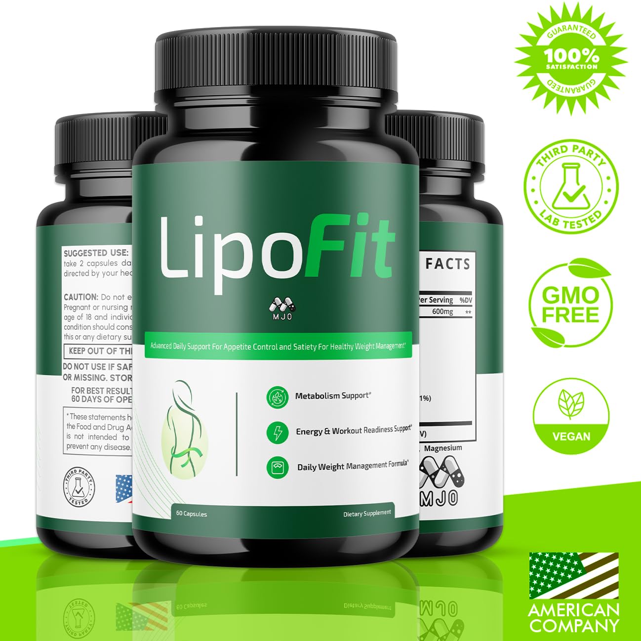 (5 Pack) Lipo Fit Capsules, Official Lipo Fit Pills with All Natural Ingredients, Advanced Overall Health & Wellness Vitamin Supplement Formula for Maximum Strength Multivitamin Support (300 Capsules) MJOBuy Supplements Australia
