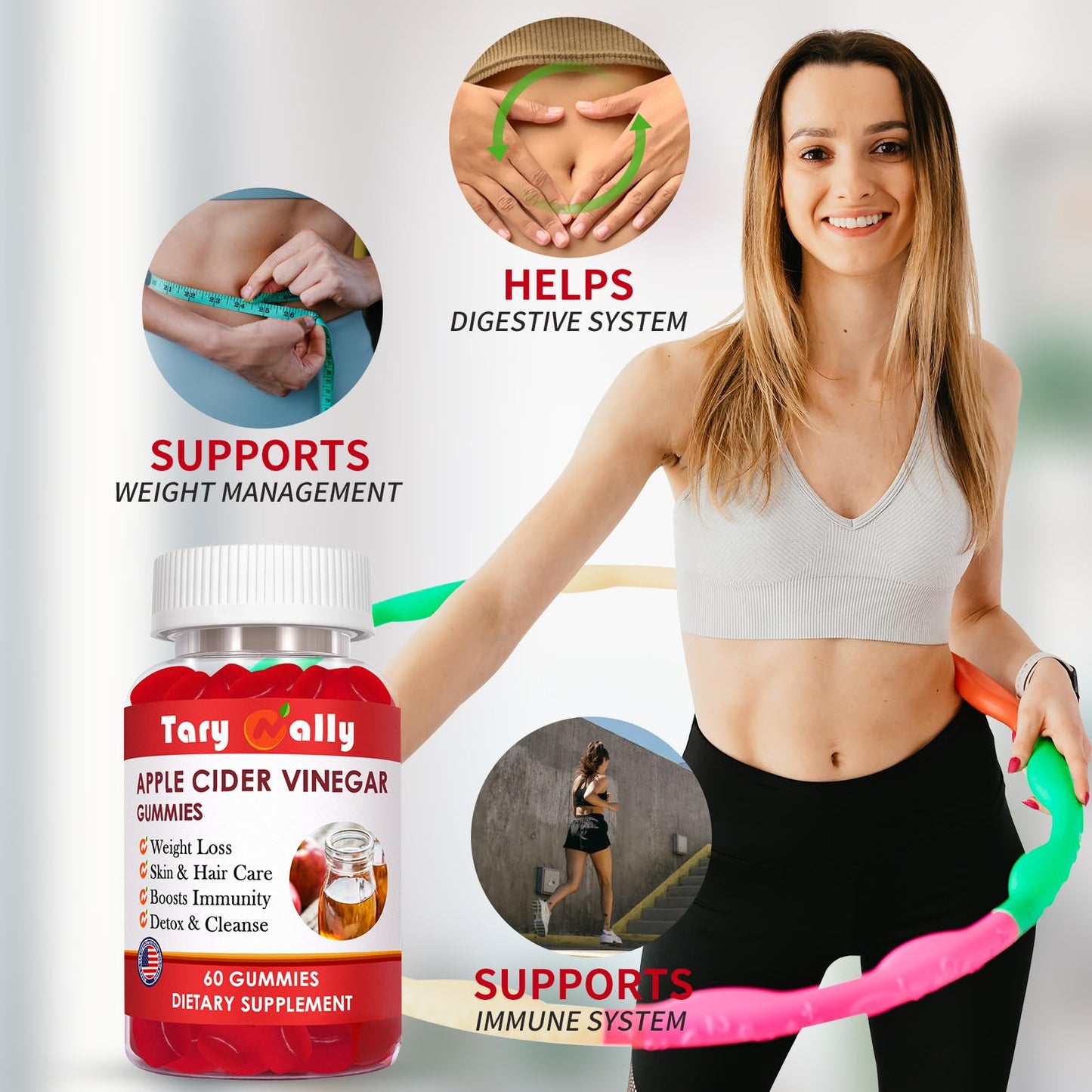 Apple Cider Vinegar Gummies Keto ACV Gummies for Weight Loss and Belly Fat Tary NallyBuy Supplements Australia