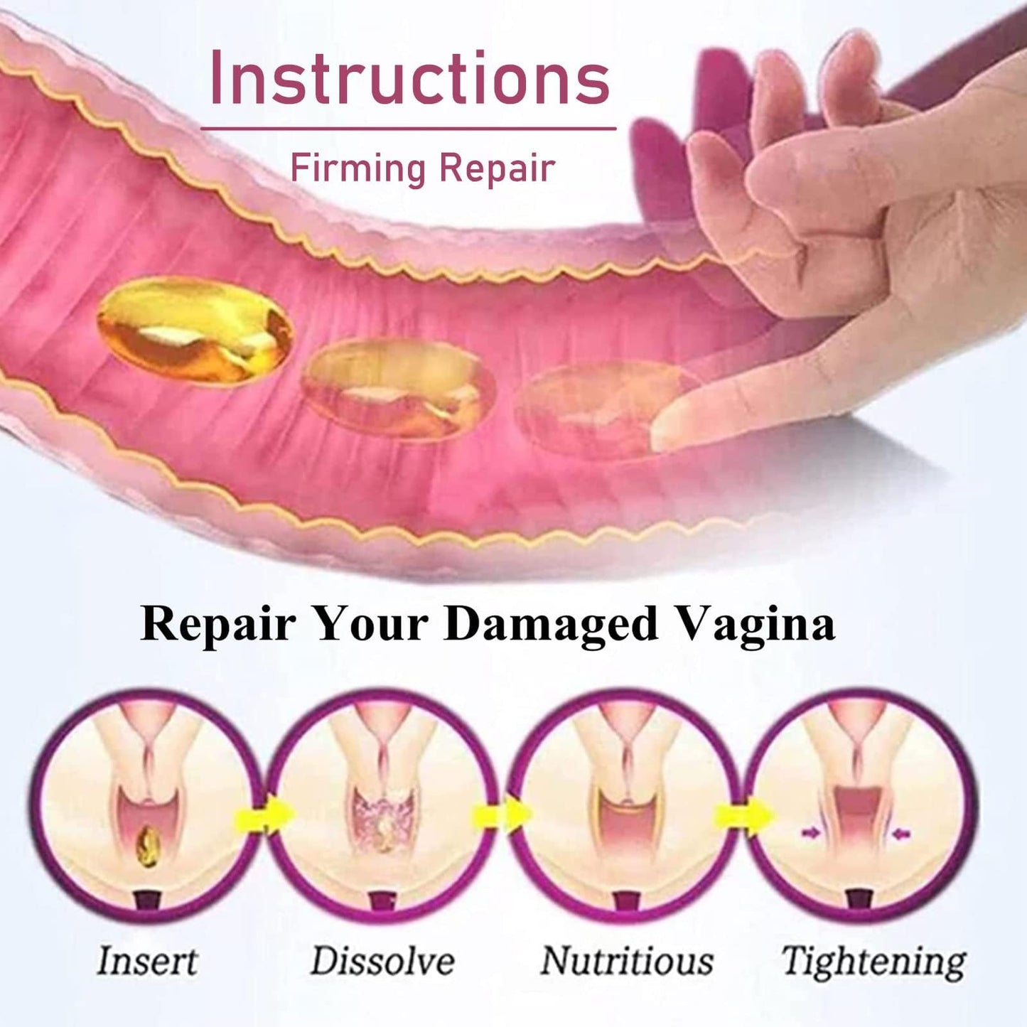 Dexcara Detox Repair,2024 New Natural Repair Vagianal Capsules,Natural Detox Viginal Capsules GenericBuy Supplements Australia