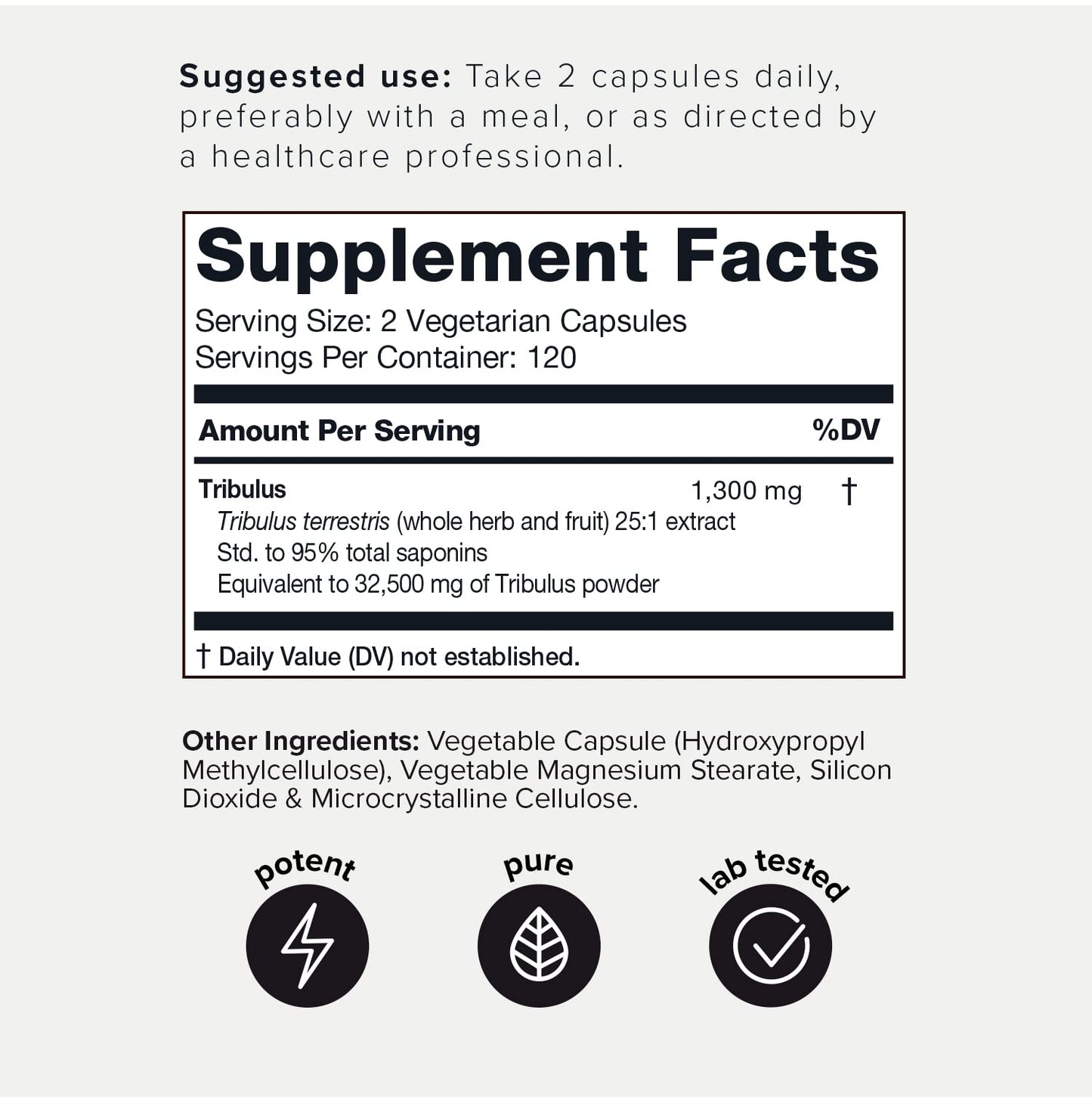 Toniiq Ultra High Strength Tribulus Capsules - 95% Steroidal Saponins - 1300mg Concent ToniiqBuy Supplements Australia