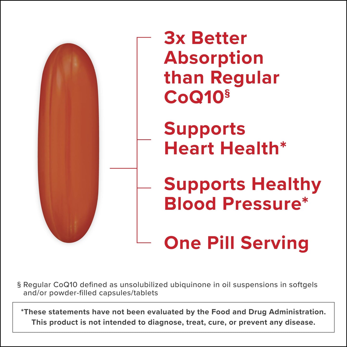 Qunol Ultra CoQ10 100mg Softgels- 3x Better Absorption, Antioxidant for Heart Health & Energy Production, Coenzyme Q10 Vitamins