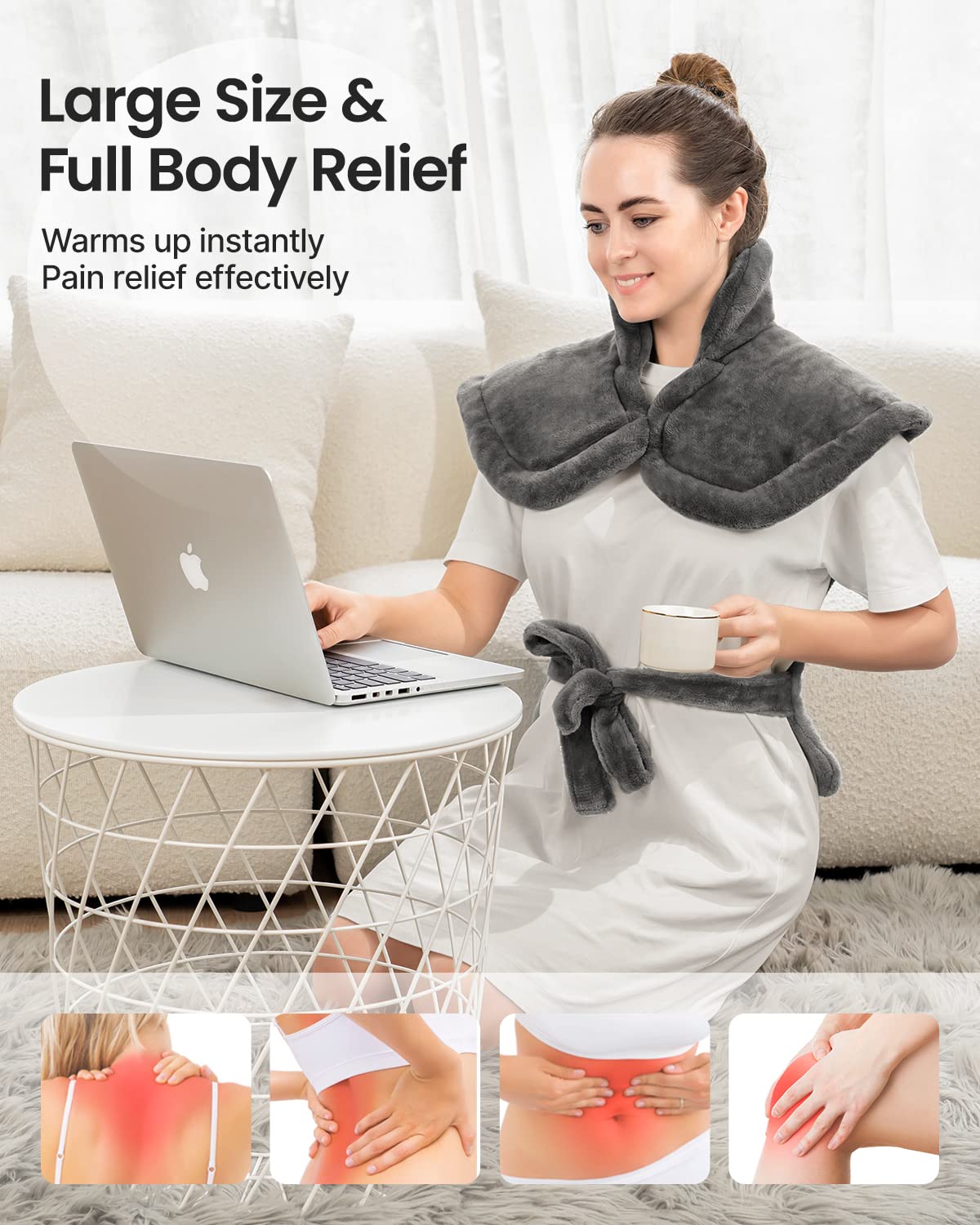 RENPHO Weighted Heating Pad for Back Pain Relief, FSA HSA Eligible, Electric Heat Pads RENPHOBuy Supplements Australia