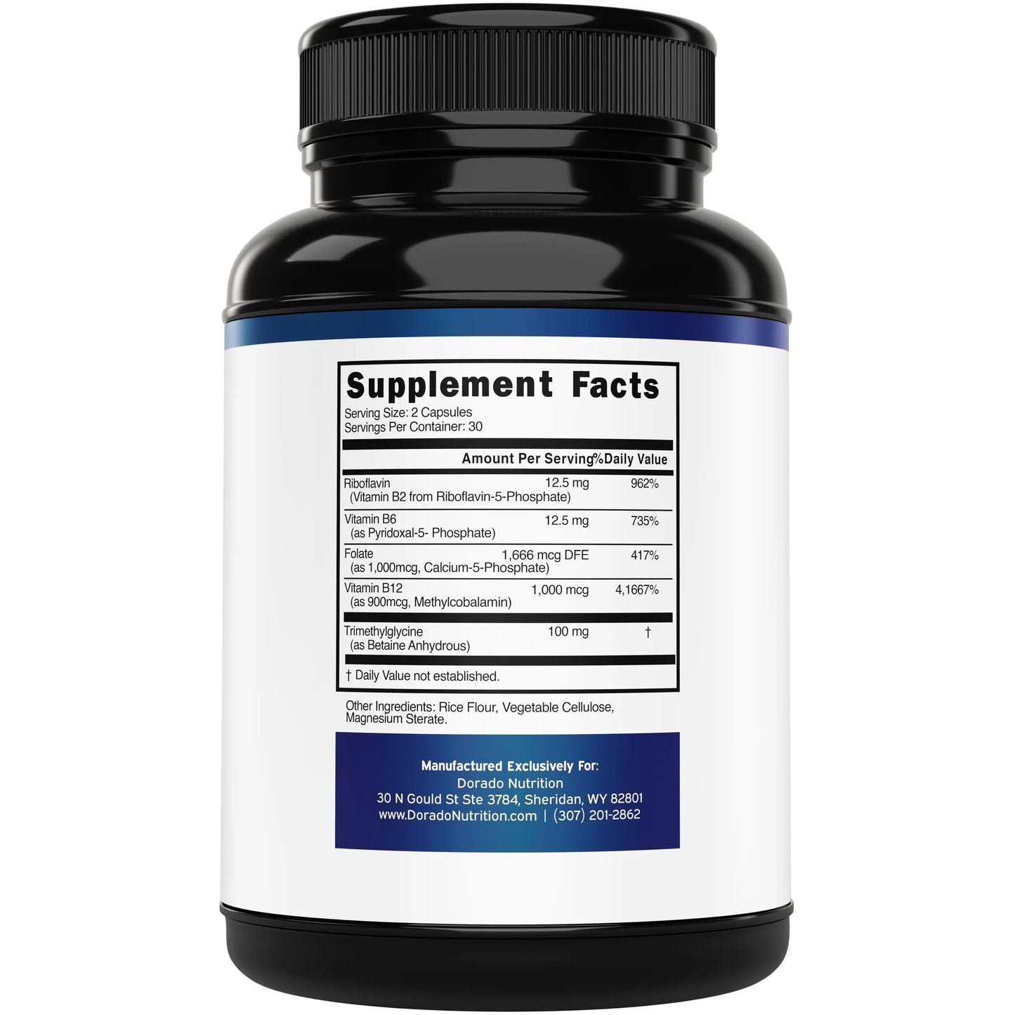 Methylated Multivitamin (Methylated and Activated Vitamins Only - Methylated B Complex with Trimethylglycine (TMG) and Methylfolate) DORADO NUTRITIONBuy Supplements Australia