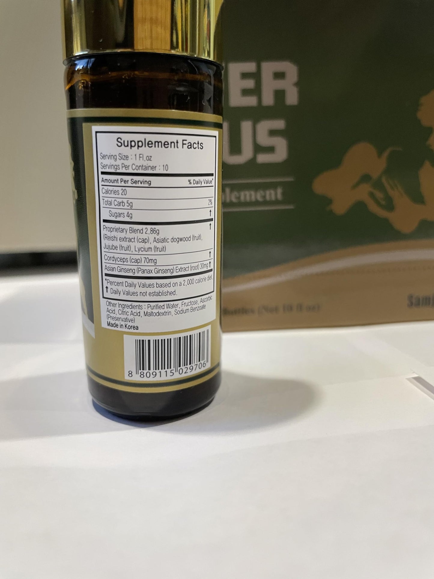 Skydia Power Plus - 10 Bottles Power-Plus Botanical Blend Liquid Supplement (1 FL OZ) Korean Ginseng Extract Ginseng Supplement Natural Men Tonic Ginseng Root Korean Red Ginseng Drops SkydiaBuy Supplements Australia
