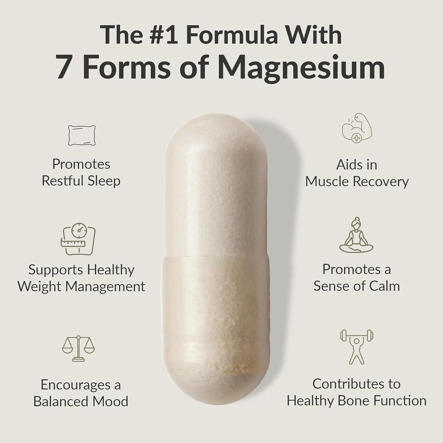 BIOptimizers Magnesium Breakthrough Supplement with 500mg - 7 Forms of Magnesium: Glycinate, Malate, Citrate, and More - Natural Support for Sleep and Cognitive Function -30 Capsules- Calming Vitamins BIOptimizersBuy Supplements Australia