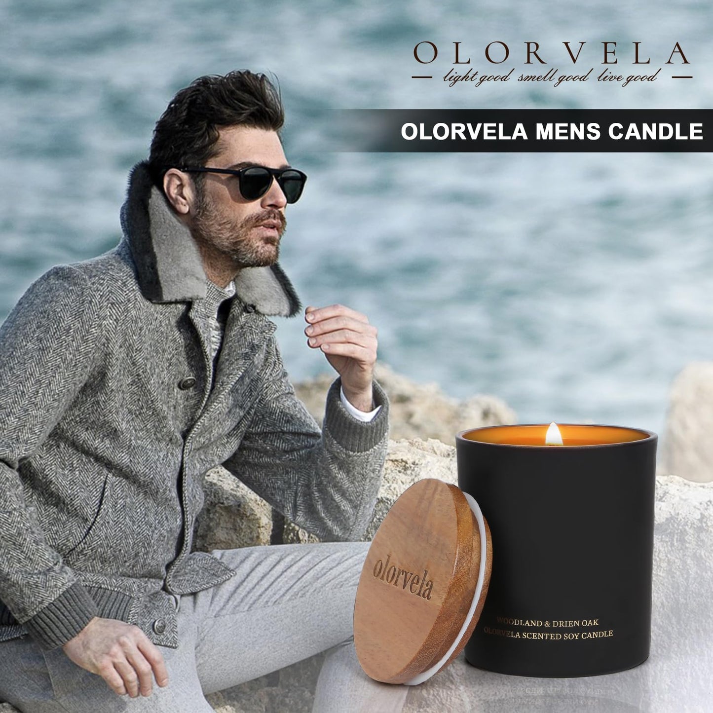 olorvela Candles for Men Wood Wicked Candles for Home Scented Mens Candle Aromatherapy 8oz olorvelaBuy Supplements Australia