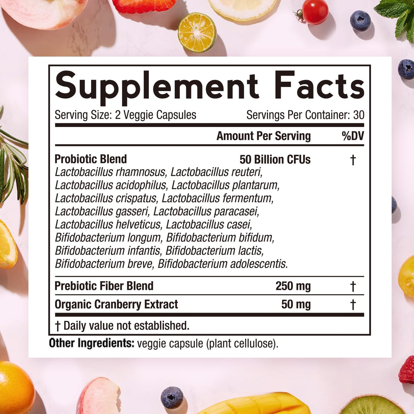 Doctor's Recipes Women's Probiotics, 50 Billion CFU 16 Strains, with Organic Prebiotics Doctor's RecipesBuy Supplements Australia