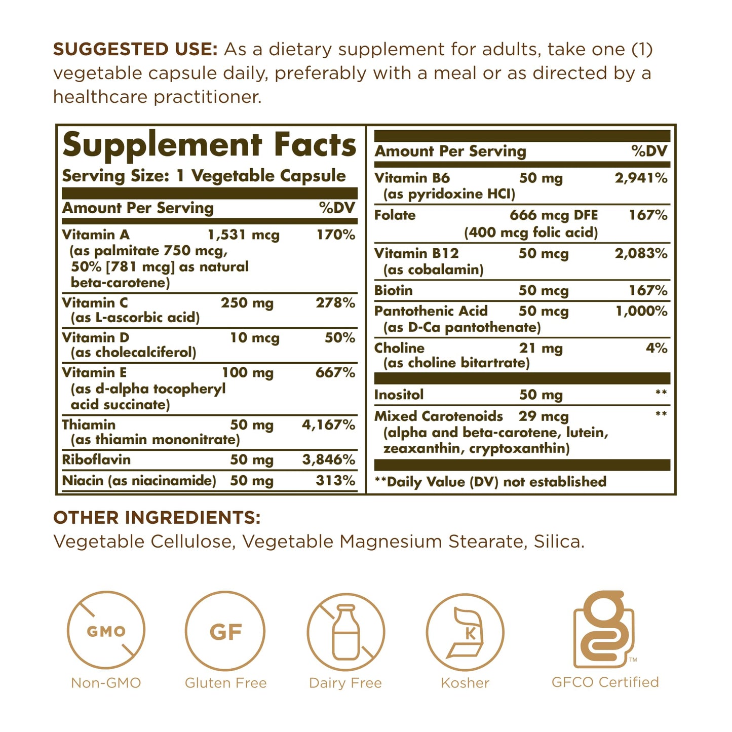 Solgar - Vitamins Only, 90 veggie caps SolgarBuy Supplements Australia
