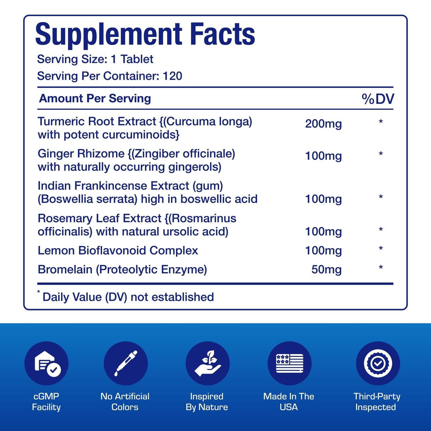 Pro ENZ Joint Support Supplement - Clinical Formula Turmeric Boswellia Supplement for Joint & Cartilage Mobility and Comfort Support Plus Eicosanoid Management with Proteolytic Enzymes (120 Servings) Anabolic LaboratoriesBuy Supplements Australia