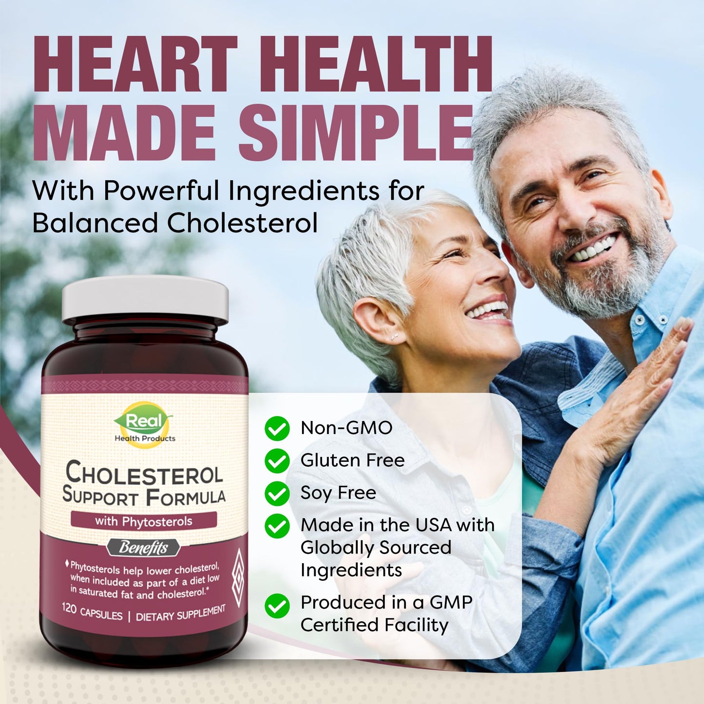 Advanced Cholesterol Health Complex with Plant Sterols. Cholesterol & Lipid Support Supplement for Healthy Heart & Cholesterol Levels for Men & Women. 120 Capsules RHPBuy Supplements Australia