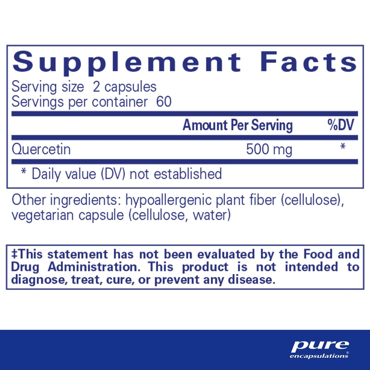 Pure Encapsulations Quercetin - 120 Capsules
