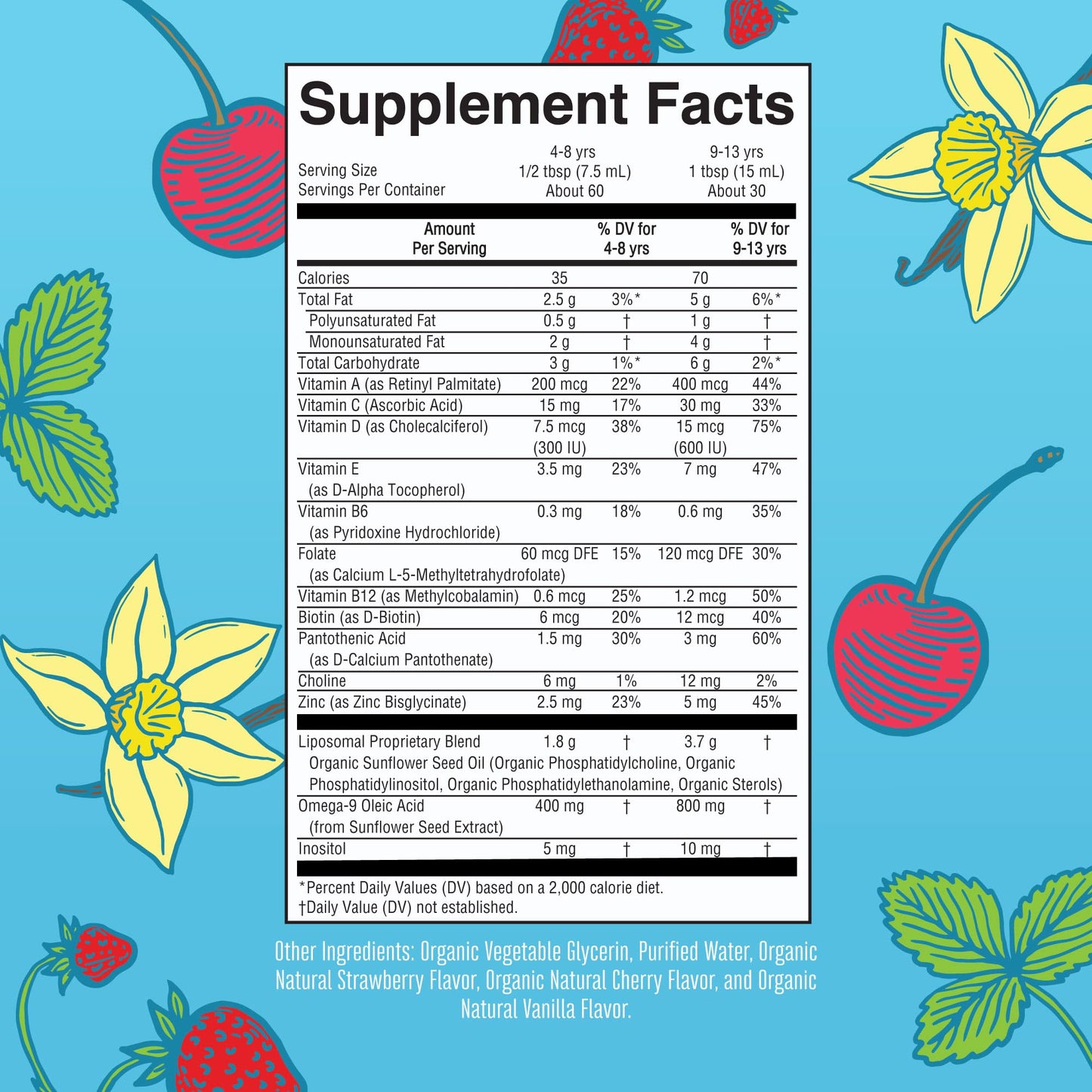 MaryRuth Organics Kids Multivitamin Liposomal | Vegan, Sugar-Free Vitamins for Kids | Ages 4+ | 2 Month Supply | 15.22 Fl Oz MaryRuth OrganicsBuy Supplements Australia