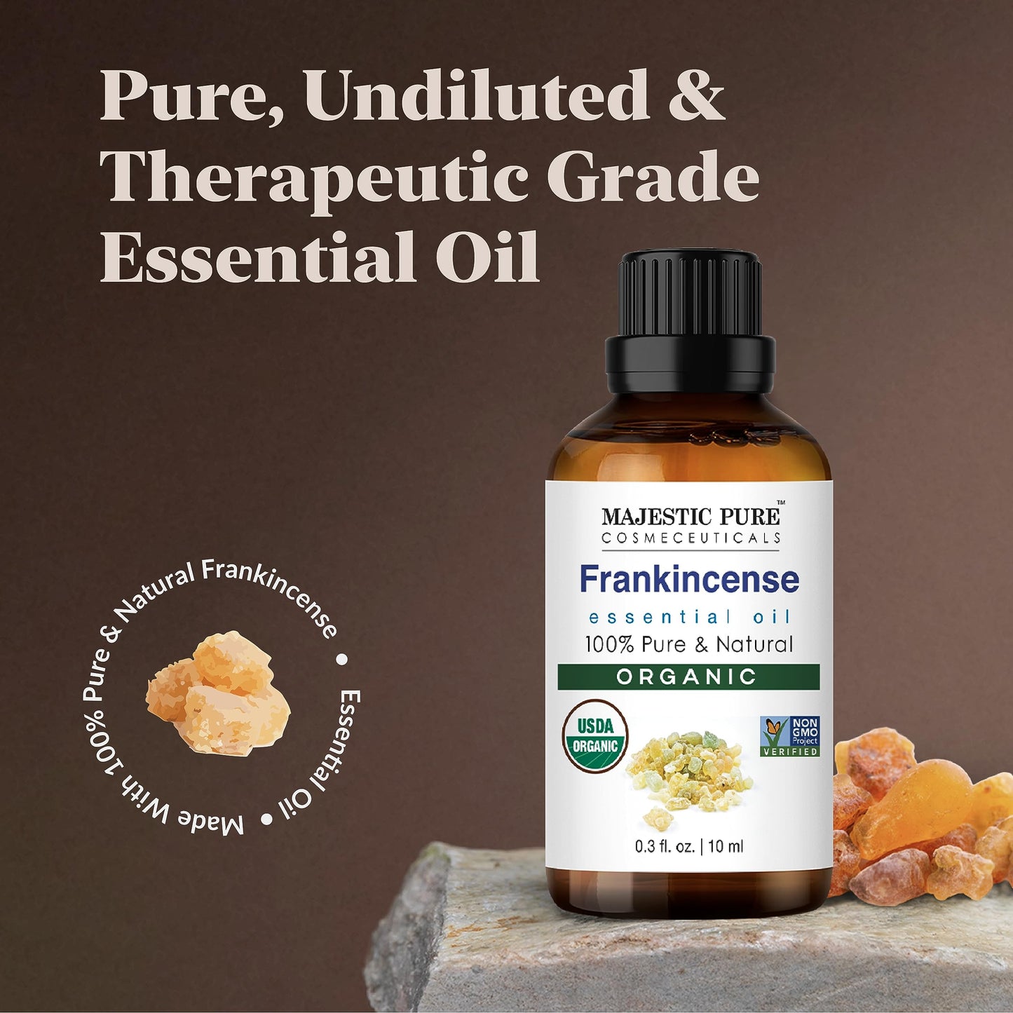 Majestic Pure USDA Organic Frankincense 0.33 fl oz MAJESTIC PUREBuy Supplements Australia