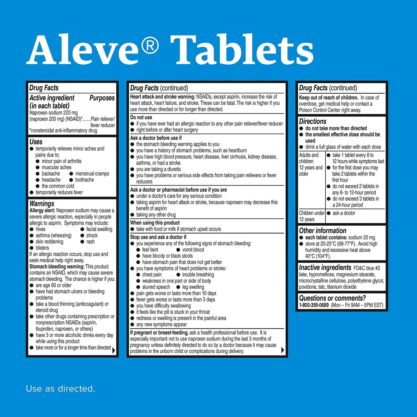 Aleve CPLT 2DZ 200 ct (Pack of 2) - Maple Wellness Supplements