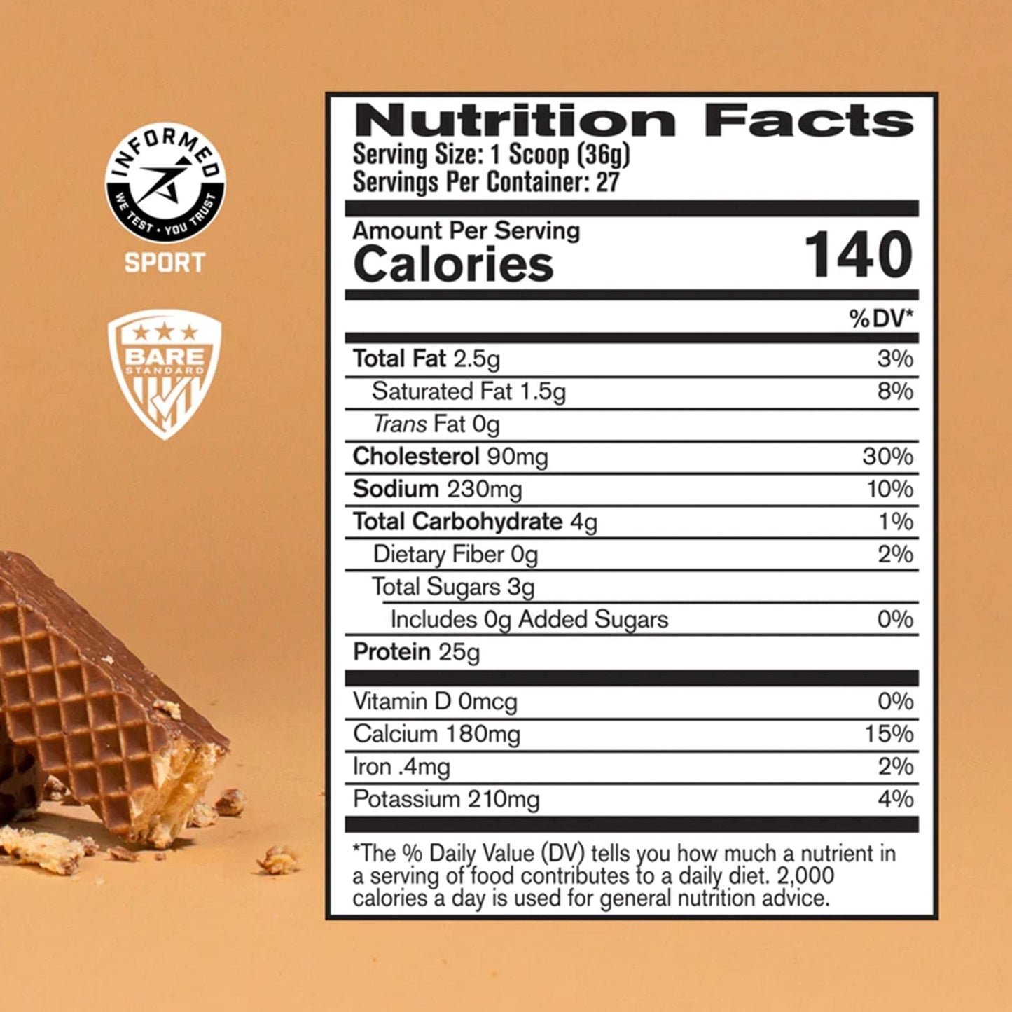 BARE PERFORMANCE NUTRITION, BPN Whey Protein Powder, Whey Protein Concentrate - Maple Wellness Supplements