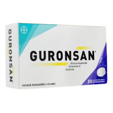 Bayer Guronsan 30 effervescent tablets Transient fatigue - Maple Wellness Supplements