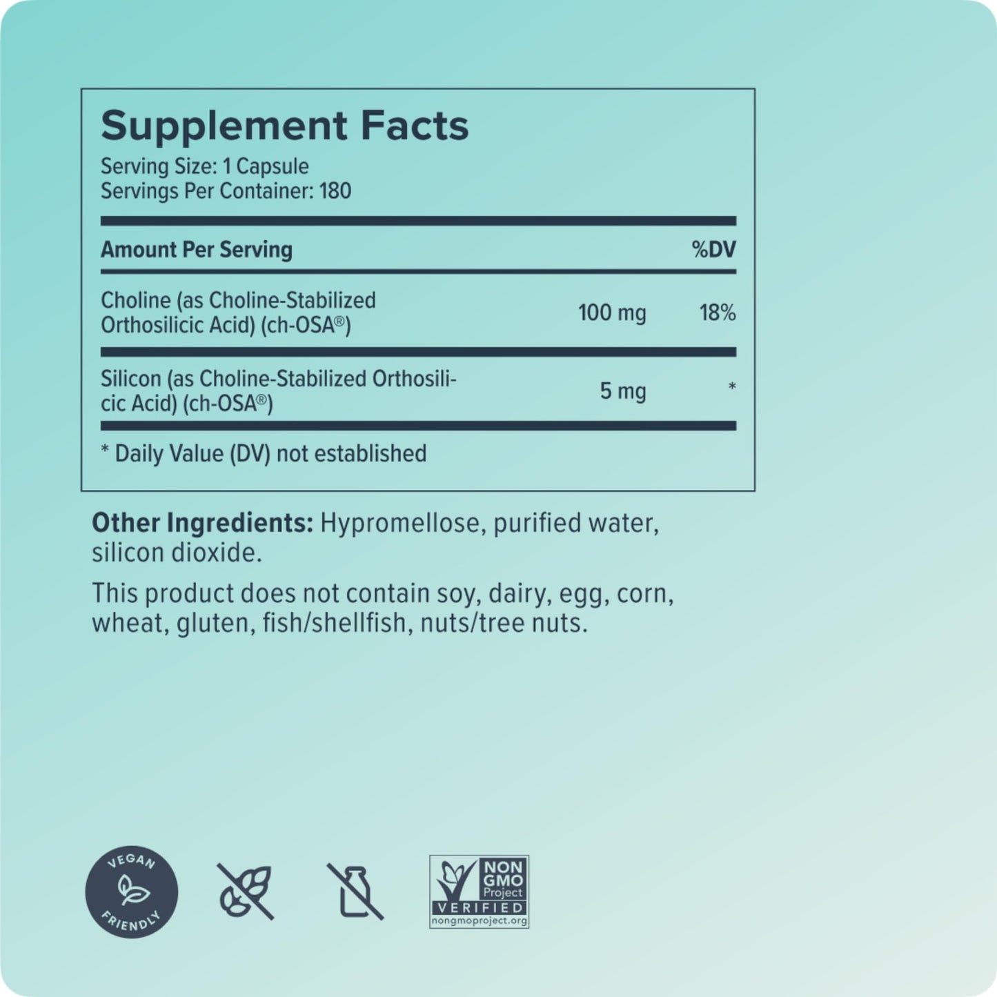 Biosil Collagen Booster Supplement - 180 Vegan Capsules - Patented ch-OSA Activator for Skin, Hair, Nails & Joints - Supports Natural Production - 90-Day Supply - Maple Wellness Supplements