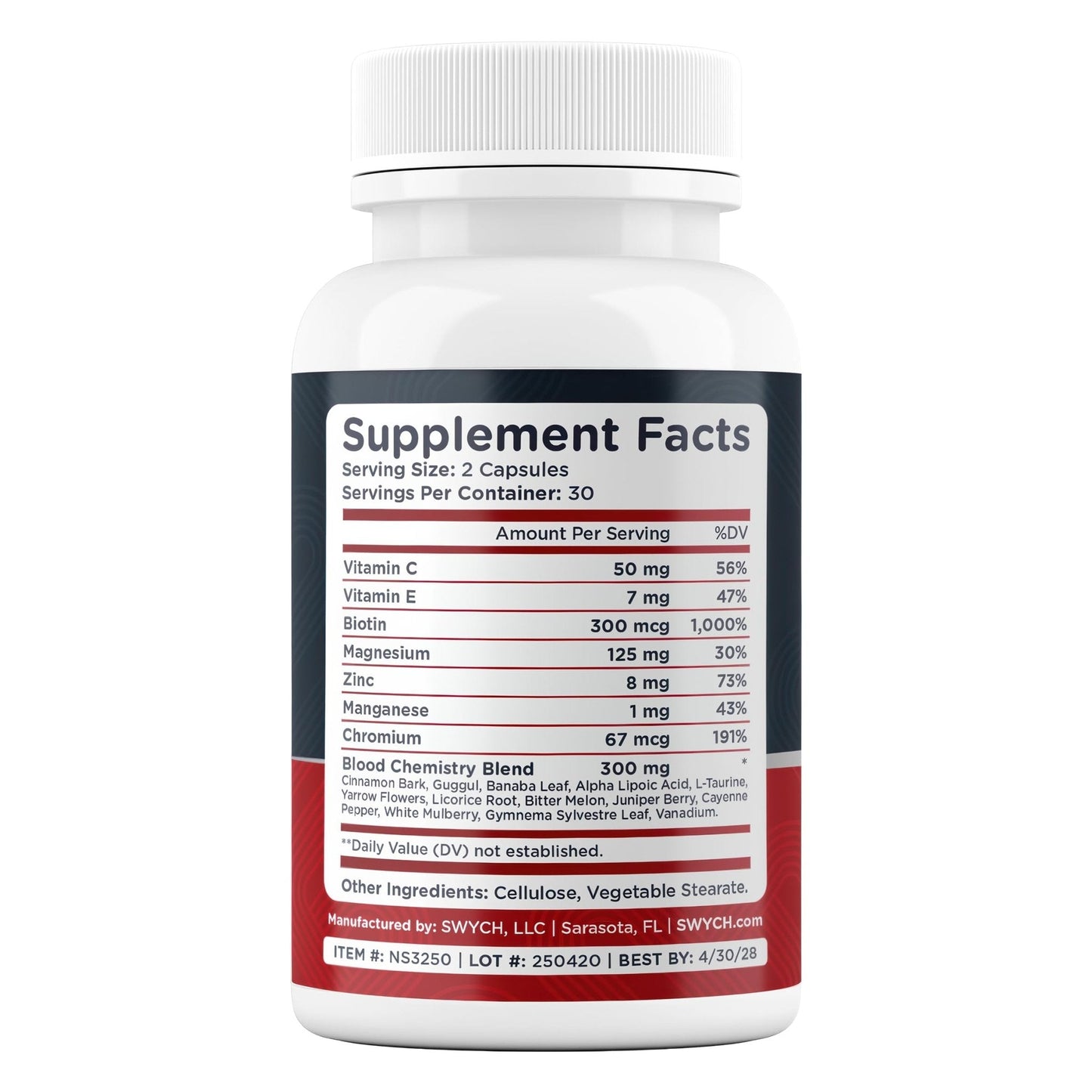 Blood Balance Supplement for Healthy Blood Support, Circulation, Metabolism & Vitality | Energy Formula with Premium Ingredients | Holistic Products to Support Cardiovascular Function – 60 Capsules - Maple Wellness Supplements
