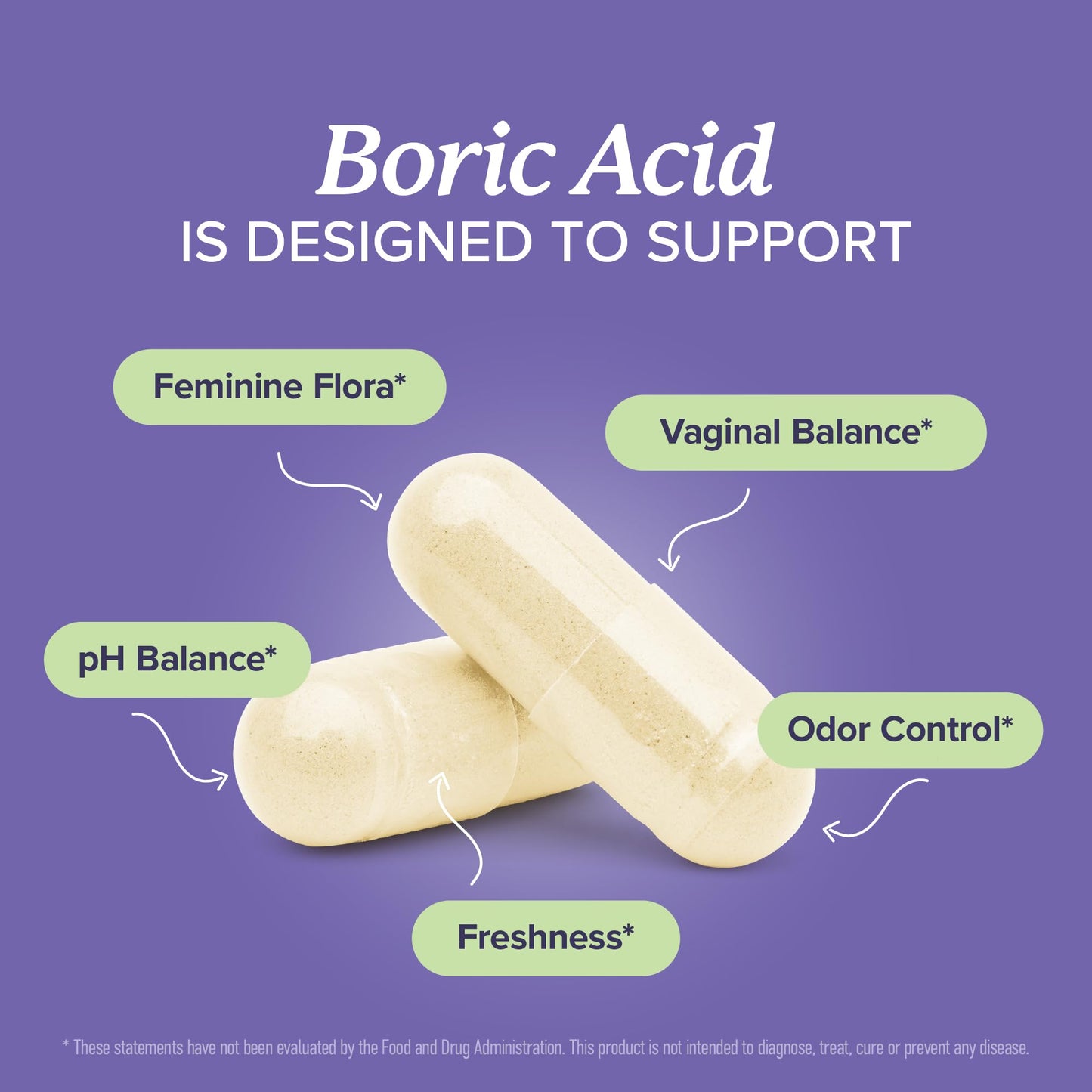 Boric Acid Suppositories for Women 600mg | pH Balance, Vaginal Odor & Itching | Feminine Hygiene & Intimate Health Support | Boric Acid for Women Vaginal Suppositories | Unscented, Vegan | 30 Ct - Maple Wellness Supplements