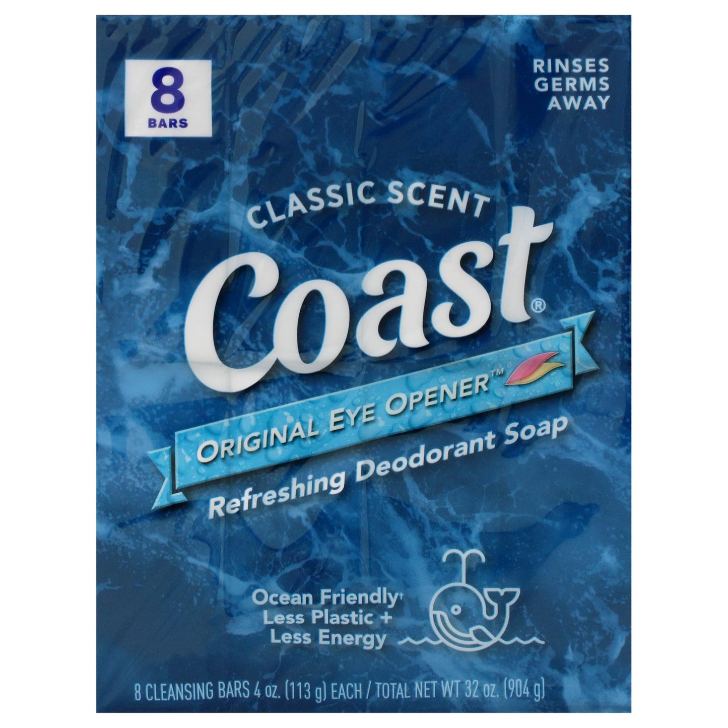 Coast Refreshing Deodorant Soap - Bar Soap with Thick Rich Lather - Clean Rinsing Formula for Fresh, Non-Dry Skin - Maple Wellness Supplements