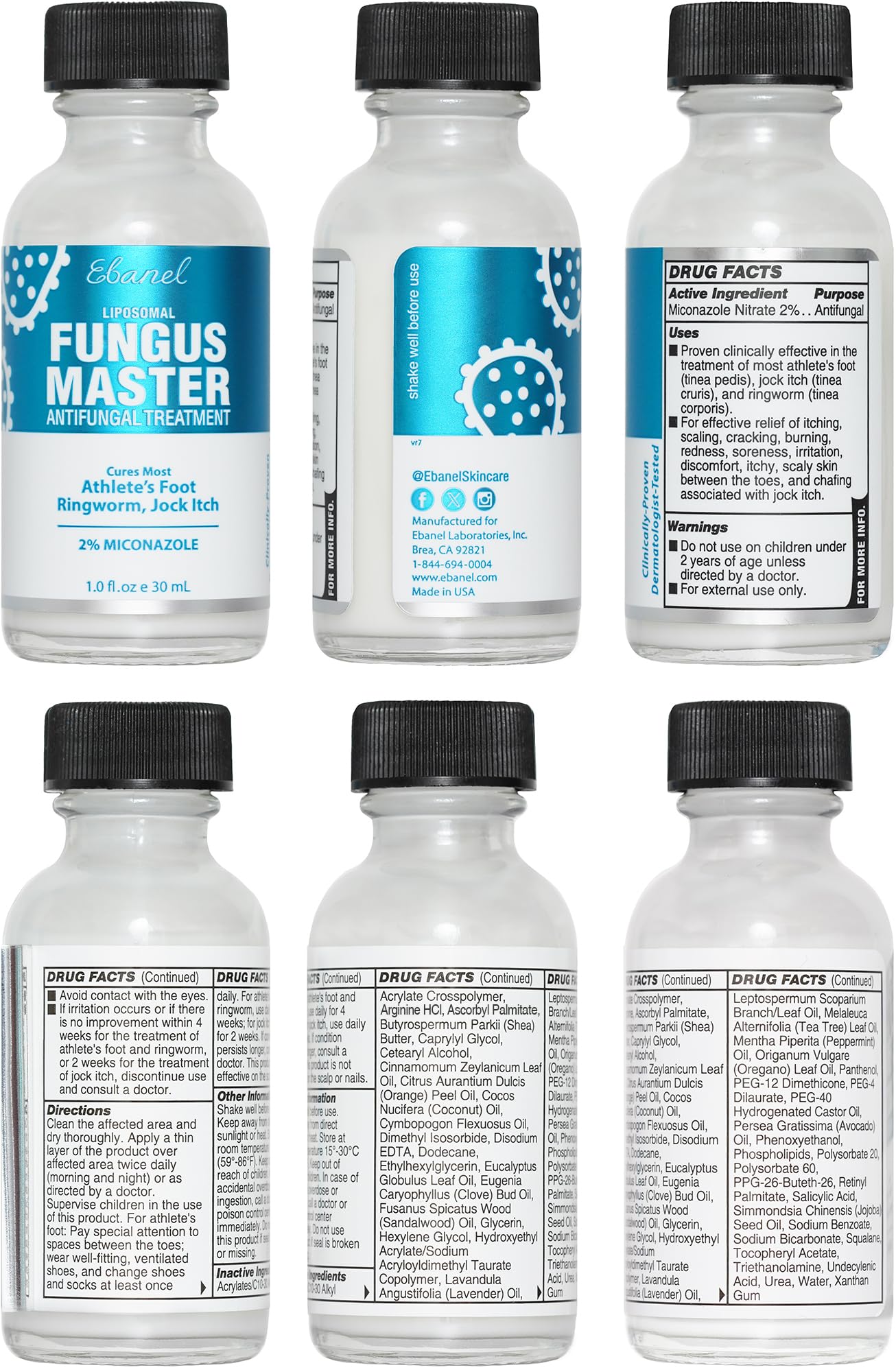 Ebanel Bundle of Callus Remover Gel and Antifungal Treatment - Maple Wellness Supplements