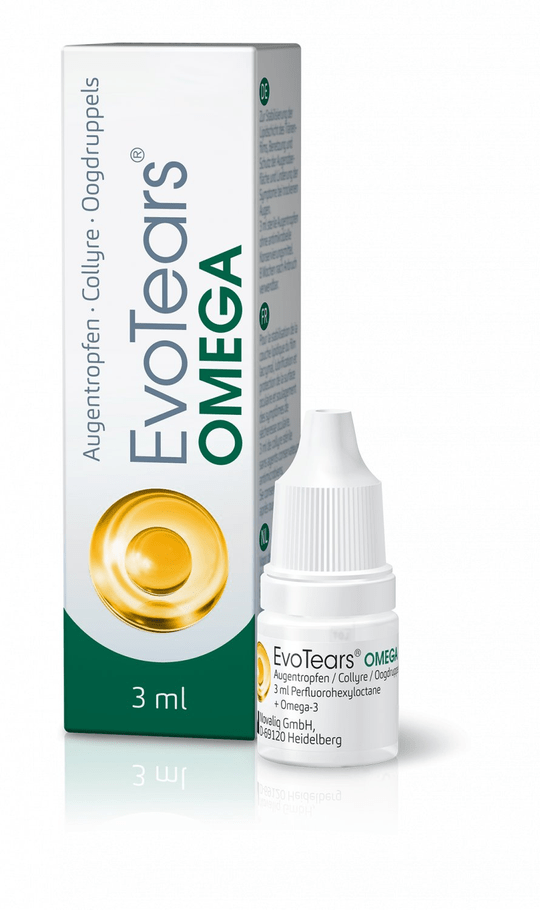EvoTears Omega eye drops 3 ml - Maple Wellness Supplements