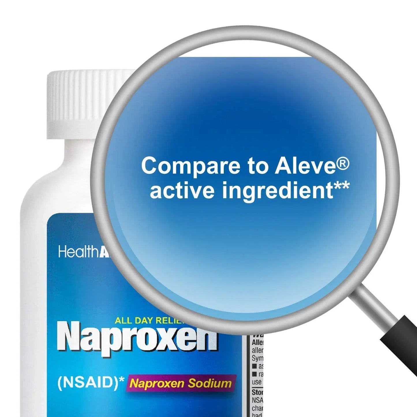 HealthA2Z® Naproxen Sodium 220mg | 300 Caplets | NSAID | Pain Reliever & Fever Reducer - Maple Wellness Supplements