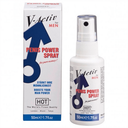 HOT V-Activ Penis Power Spray for Men 50ml - Maple Wellness Supplements