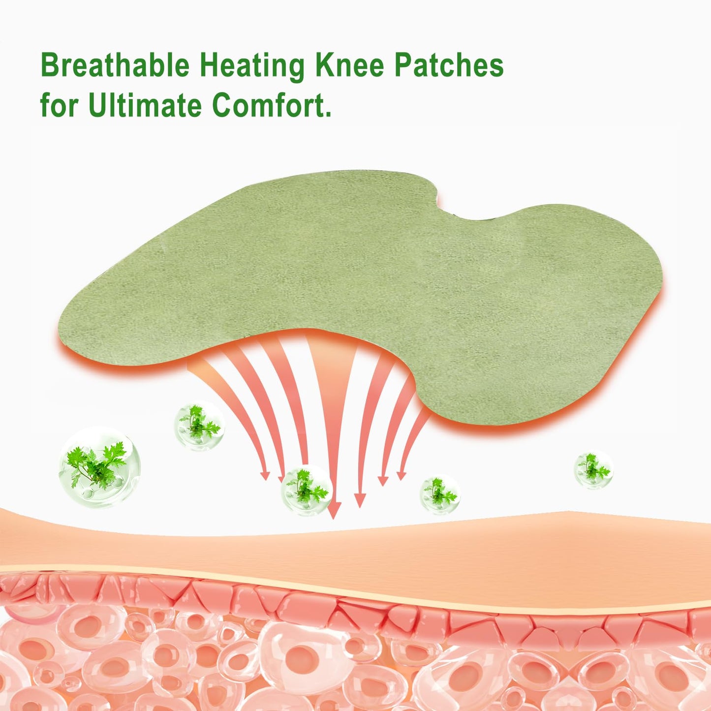 Leytearoo Knee Paches, 48PCS Herbal Knee Patch,Pain Relief Patches,One Pair Knee Sleeves,Long Lasting Relief of Joint - Maple Wellness Supplements